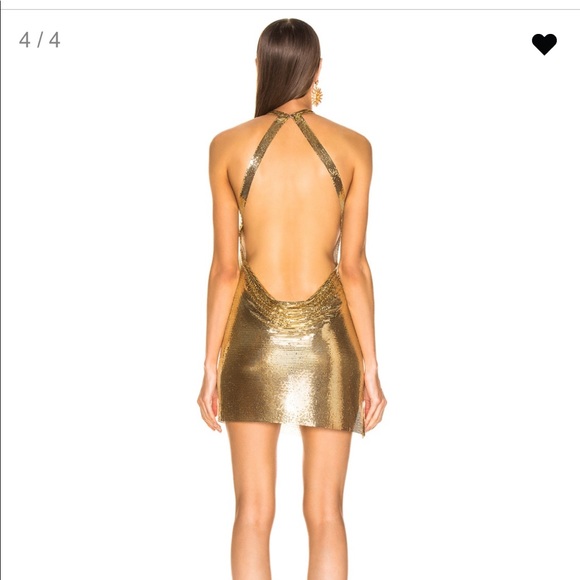 Gold Fannie Schiavoni Alicia dress - Picture 2 of 4